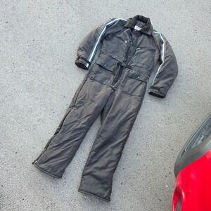Walls Blizzard-Pruf Insulated Coveralls Mens Large Black USA Snow Suit 42-44